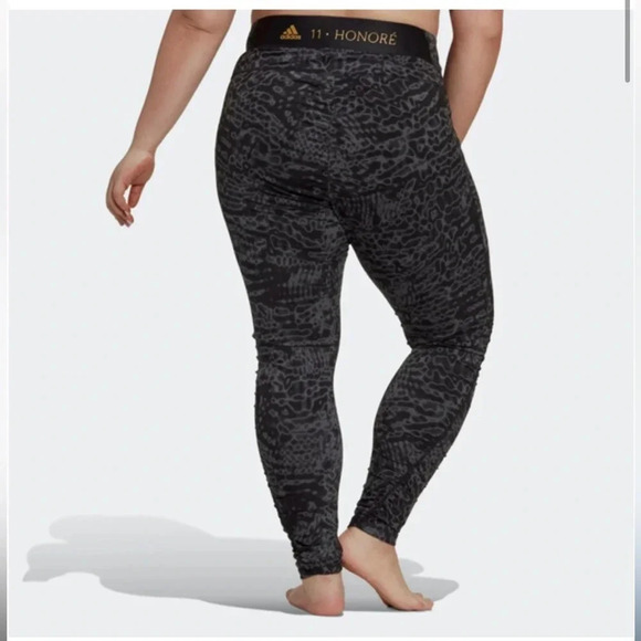 Adidas Plus Size Women's 11 Honoré StudioFull Length Studio Tights Leggings 1X
